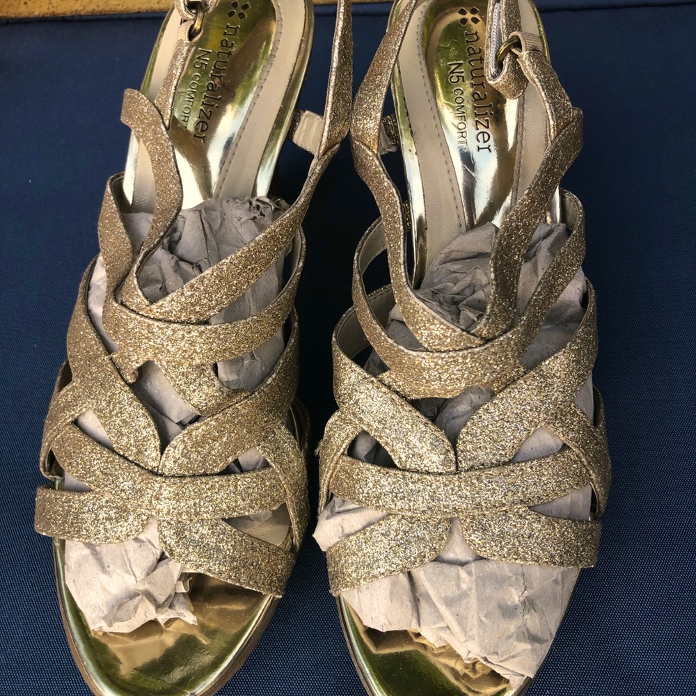 Glitter shoes with 3” heel